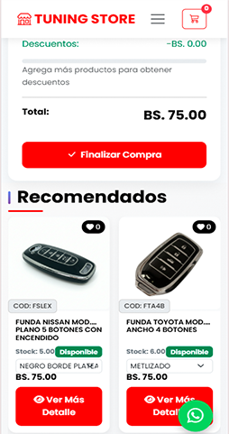 Catálogo de productos